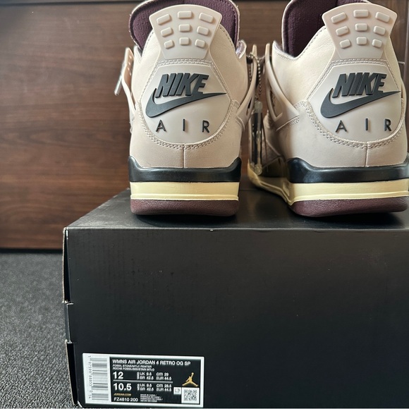 Jordan 4 A Ma Maniére Retro OG Men’s Sneakers Size 10.5 Stone Pewter - Picture 8 of 13